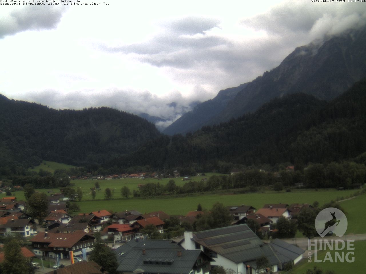 Webcam Ortsmitte (Kirchturm) Bad Hindelang